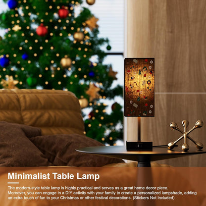 Table Lamp for Bedroom, 3 Way Dimmable Touch Bedside Lamp, Small Lamp with 2 USB C+A Charging Ports, Black Nightstand Lamps for End Table, Living Room, Desk, Bulb Included