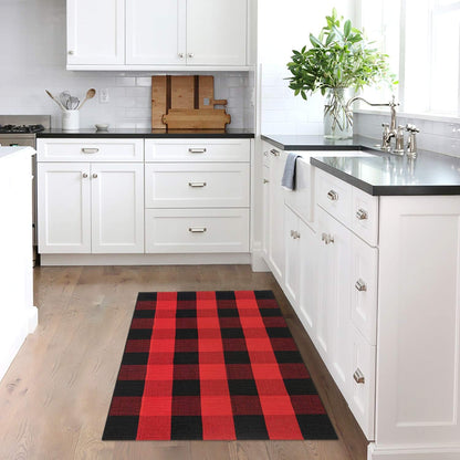 Area Rug Door Mat 2.3'X3.5' Red