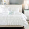 Comforter Set Twin, Waterfall Multi Layers Ruffle Comforter Set, Shabby Chic Preppy Bedding Set, Soft Twin Comforter Set for Teen Girls, Toss Pillow, Twin/Twin XL White 4 Piece