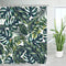 Green Shower Curtain, Tropical Shower Curtain, Plant Shower Curtain, Leaf Shower Curtain, Botanical Shower Curtain Set with 12 Hooks, Jungle Shower Curtain for Bathroom Decor, 72X84 Inches