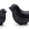 Small Animal Statues Home Decor Modern Style Birds Decorative Ornaments for Living Room, Bedroom, Office Desktop, Cabinets (Black 2Pcs)