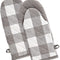 Buffalo Check Kitchen Collection, Classic Farmhouse Kitchen Set, Oven Mitt, Gray & White, 2 Piece