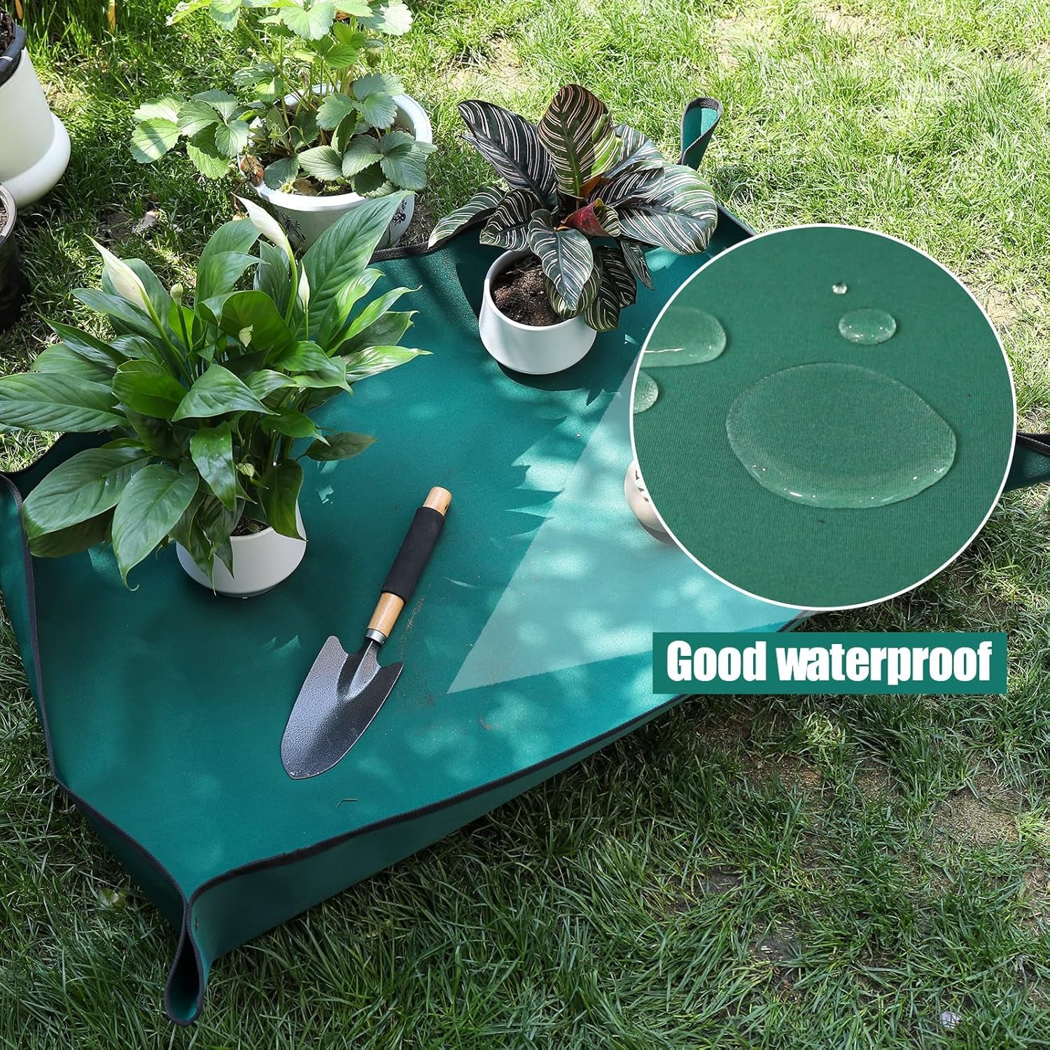 Oxford Fabric Plant Repotting Mat Waterproof Transplanting Mat Indoor Succulent Potting Mat Portable Gardening Mat