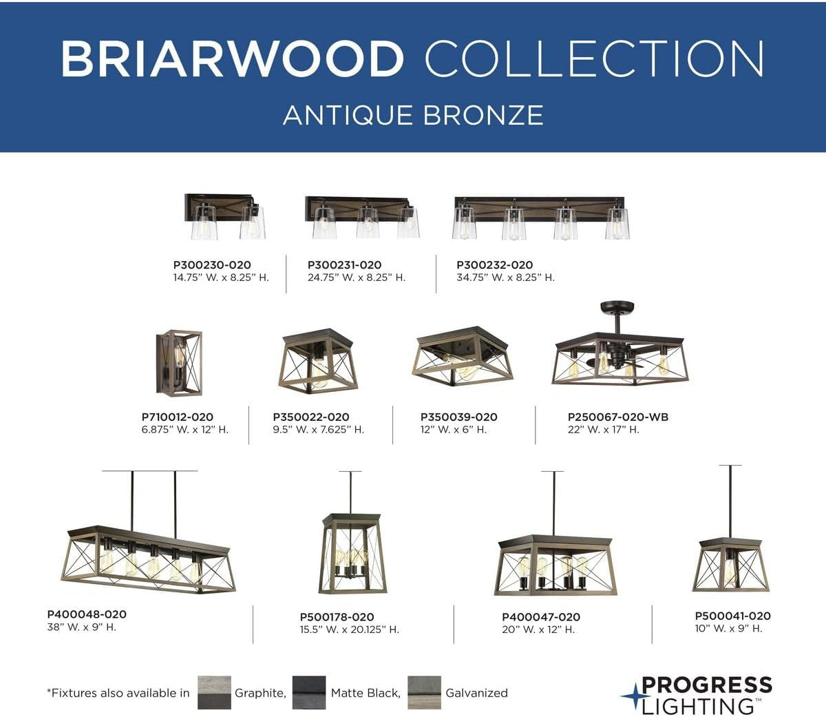 Briarwood Collection Antique Bronze Two-Light Farmhouse Flush Mount Ceiling Light