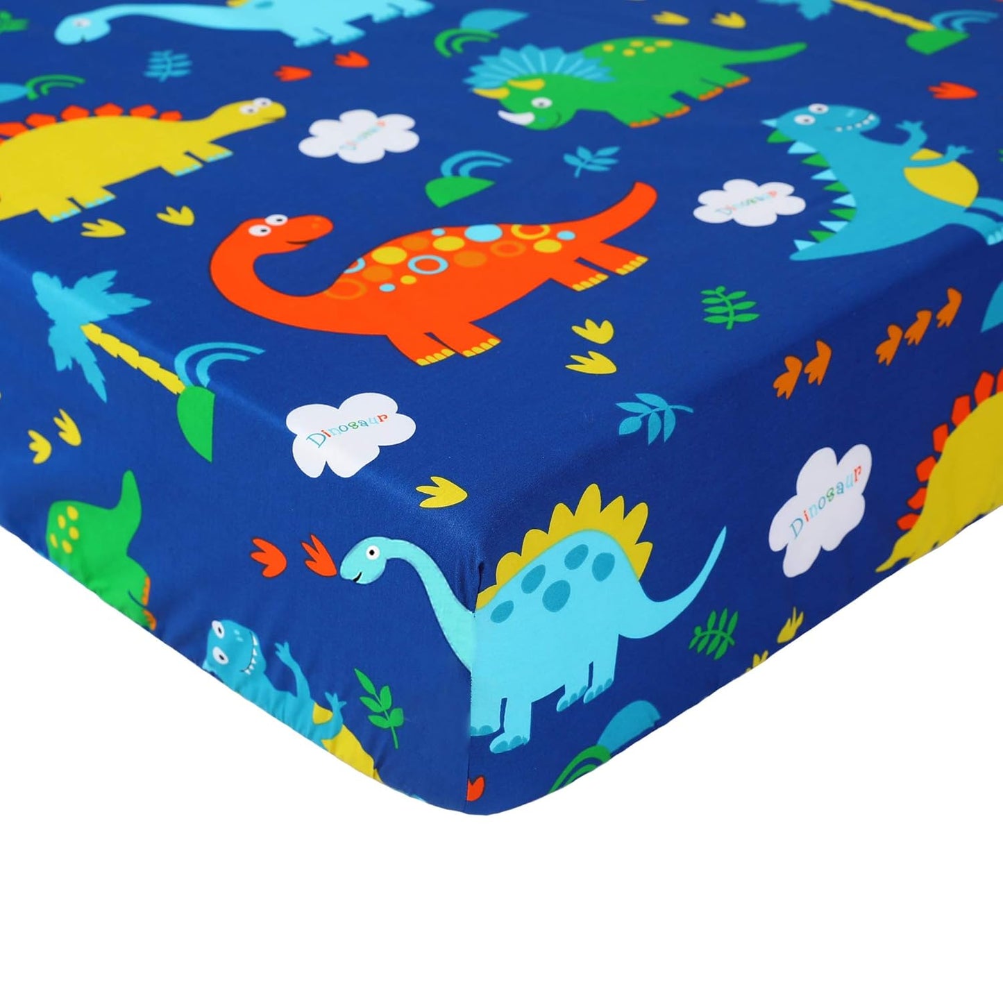 Crib Sheets for Boys Fitted Crib Sheet Baby Sheet for Standard Crib and Toddler Mattresses Nursery Bedding Sheet Crib Mattress Sheets for Boys and Girls1 Pack Dinosaur Toddler Sheet