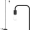 Floor Lamp, Industrial Floor Lamp, Led Light Bulb Included, In-Line On/Off Foot Switch, Fits for Living Room, Bedroom, near Window, Matte Black