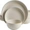 Rockaway round Stoneware Dinnerware Set, Service for 4 (12Pcs), Cream