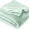 Fleece Blanket - Twin/Twin Extra Long - Spring Mint - Blanket for Bed, Sofa, Couch, Movie Night, Camping, and Travel - Microplush - Ultra Soft Warm Blanket (Twin/Twin XL, Spring Mint)