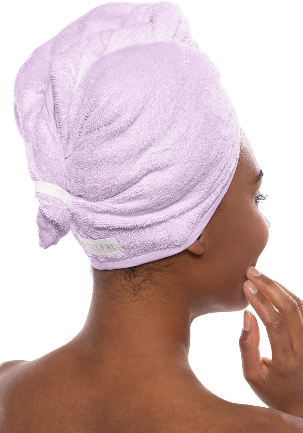 Women'S Towel Wrap - Viscose from Bamboo Spa Wrap Set by Texere (Large/X-Large, Lavender Fog)